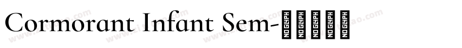 Cormorant Infant Sem字体转换